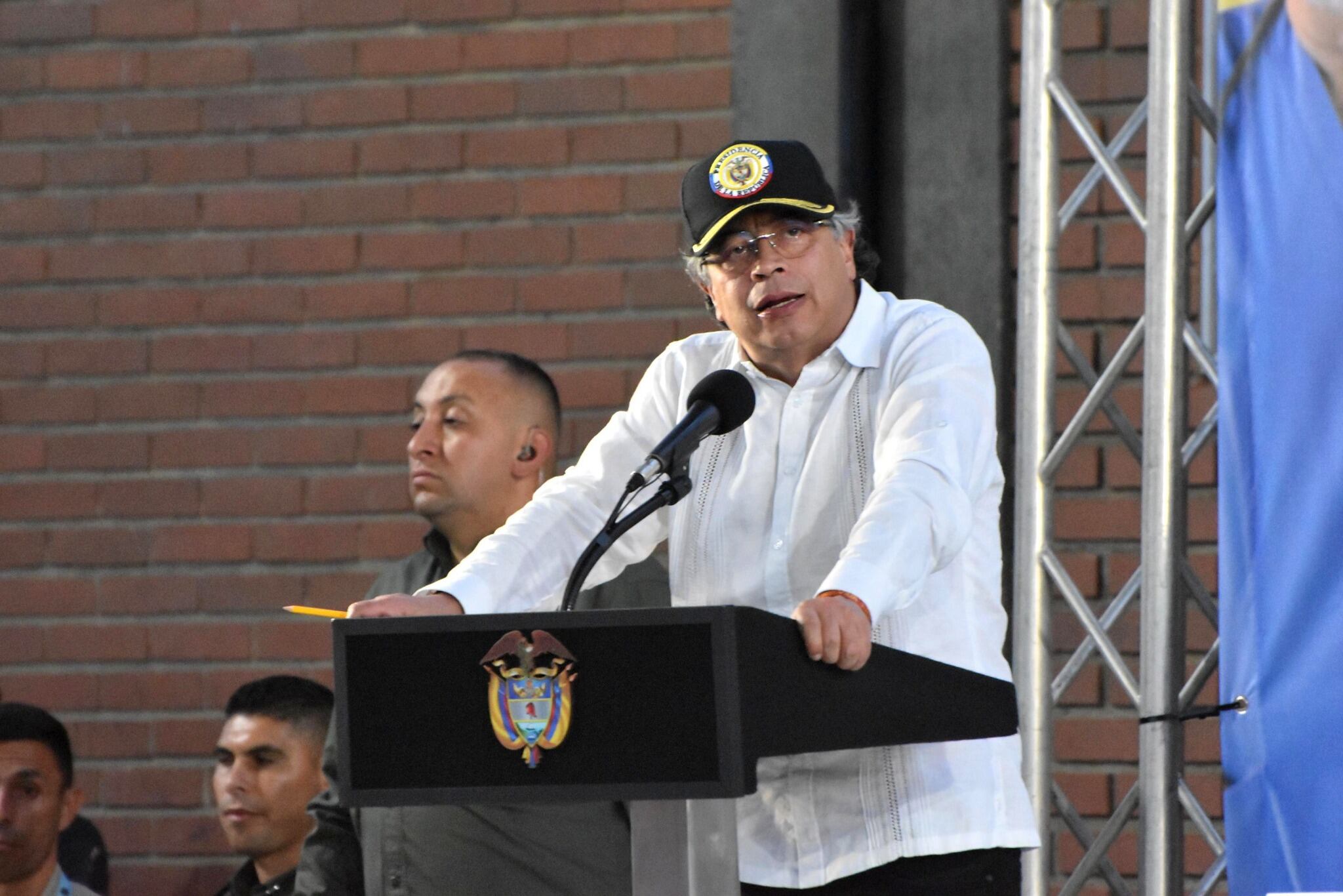 Presidente Gustavo Petro en su visita a Los Patios / Foto: Alcaldía de Los Patios