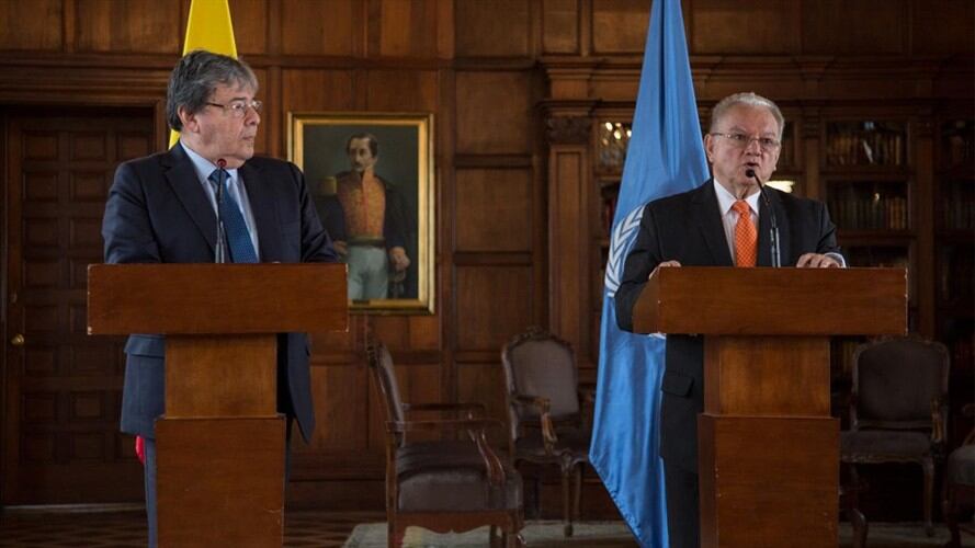 Eduardo Stein y Carlos Holmes Tujillo. Foto: Cancillería