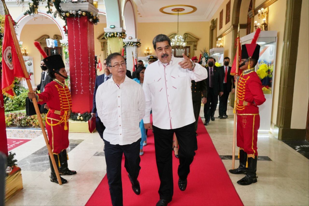Reunión entre Gustavo Petro y Nicolás Maduro. Foto: Presidencia.