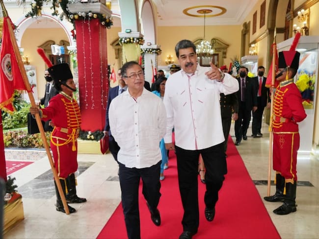 Reunión entre Gustavo Petro y Nicolás Maduro. Foto: Presidencia.