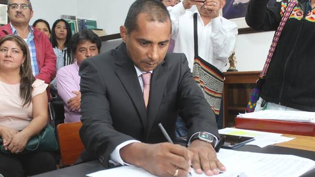 Se posesionó el nuevo alcalde encargado de Popayán. Foto: Álcaldía de Popayán