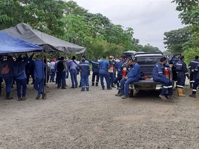 Piden a Ecopetrol asumir trabajadores de Mansarovar en los campos petroleros en Boyaca Lead: La multinacional Mansarovar entregará la operación a Ecopetrol el próximo cuatro de noviembre en los campo. Foto: USO Magdalena Medio