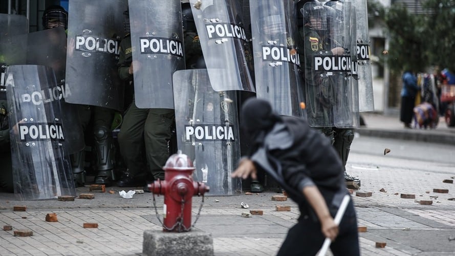 Manifestaciones durante el paro nacional contra la reforma tributaria. Foto: Cortesía - Juan Páez