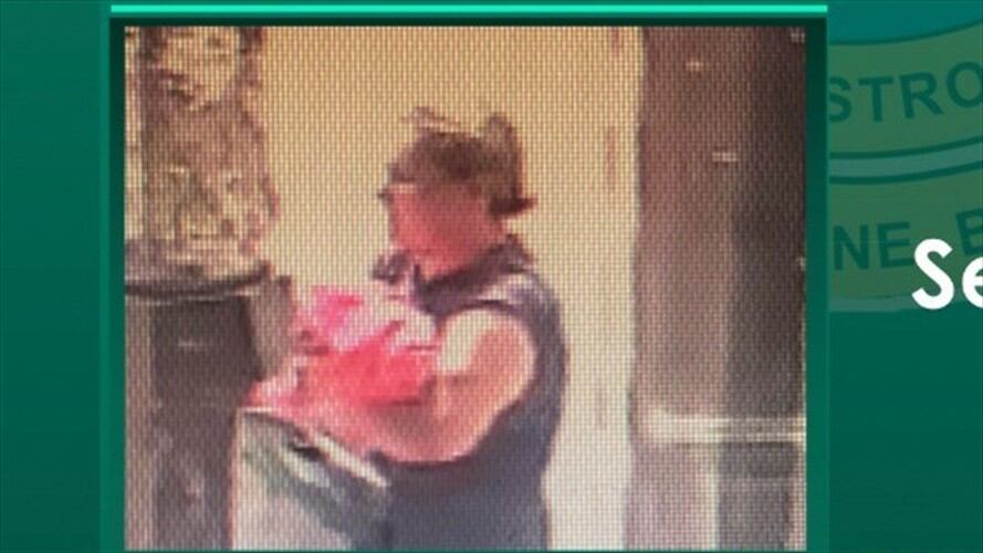 Imagen tomada de cámara de seguridad . Foto: Cortesía