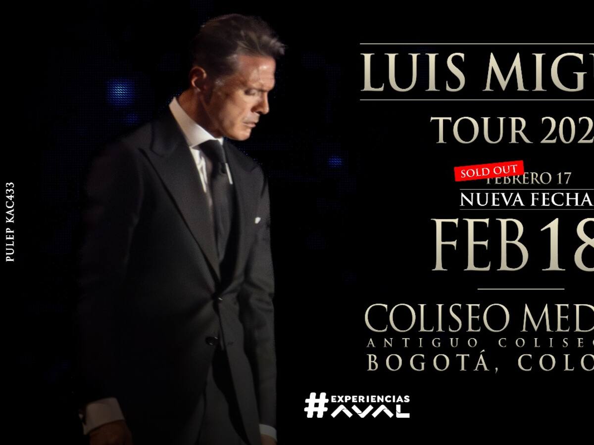 Confirmado: Luis Miguel Tour 2024 tendrá segunda fecha en Colombia