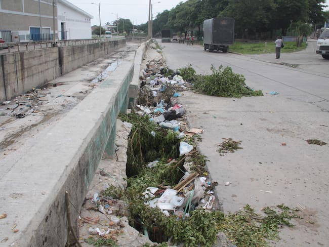 Arroyo de la 21 en Barranquilla. (Colprensa - Rafael Polo).