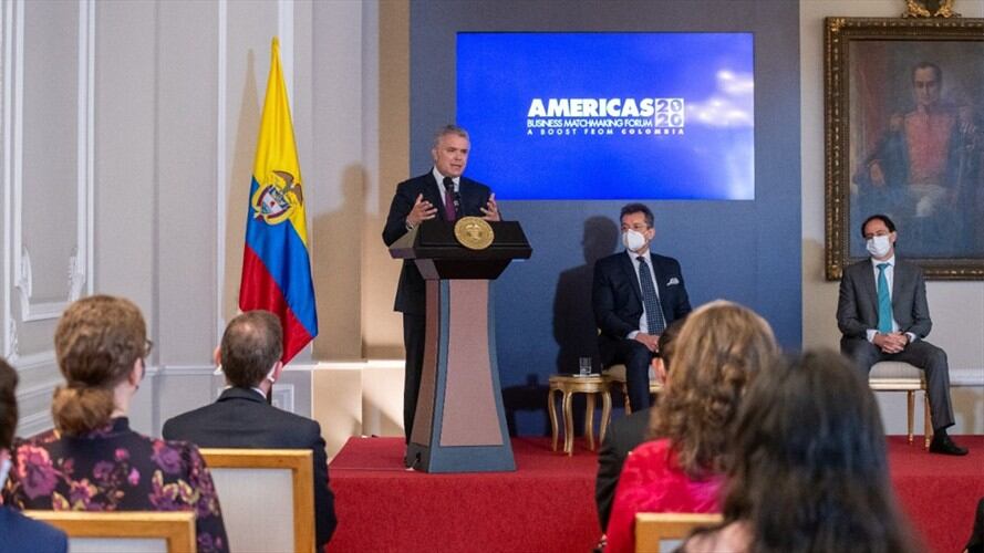 El presidente Iván Duque defendió su gestión en momentos en los que se anuncia un referendo para revocar su mandato. Foto: Presidencia de la República