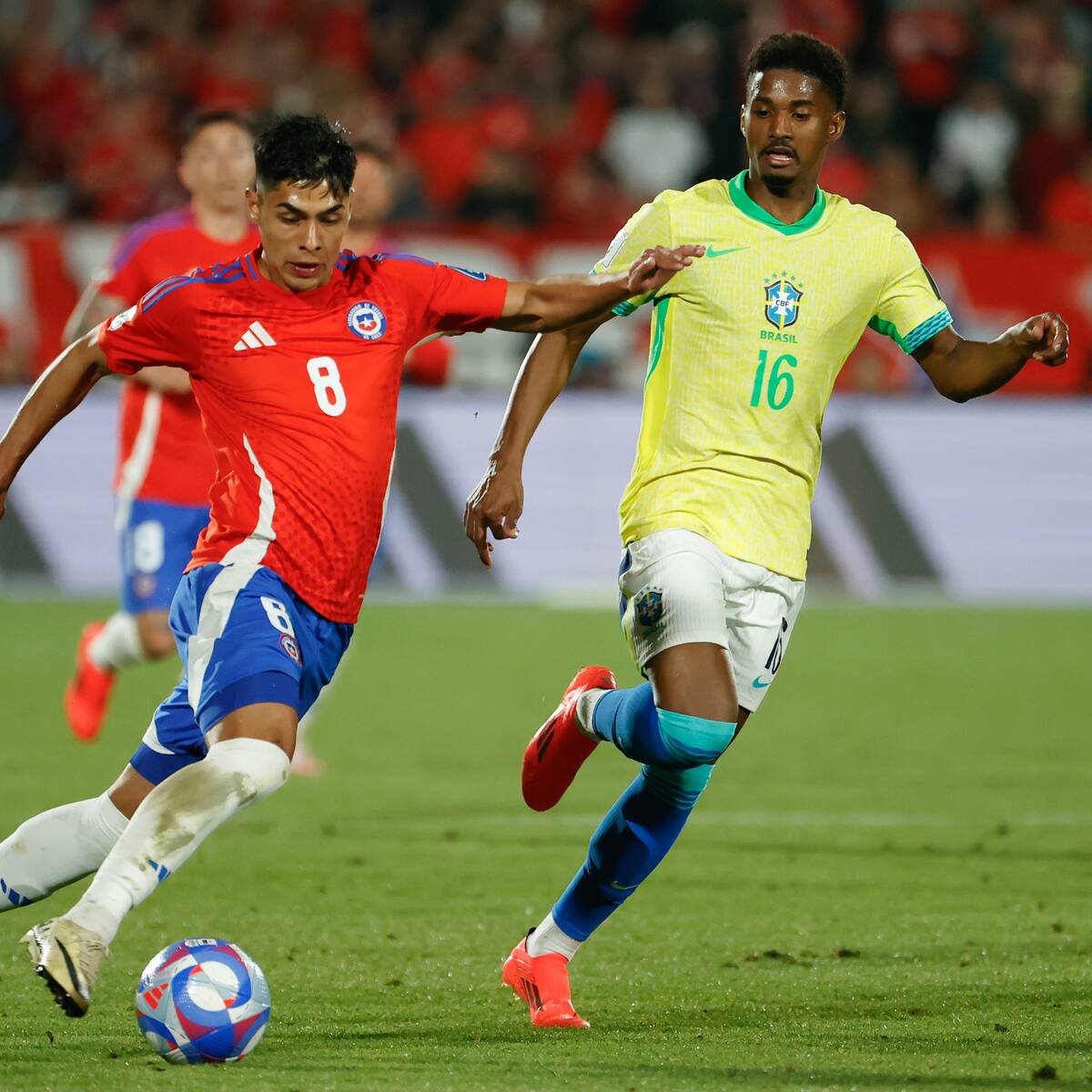 Brasil le remontó a Chile 2-1 de visitante por Eliminatorias al Mundial 2026