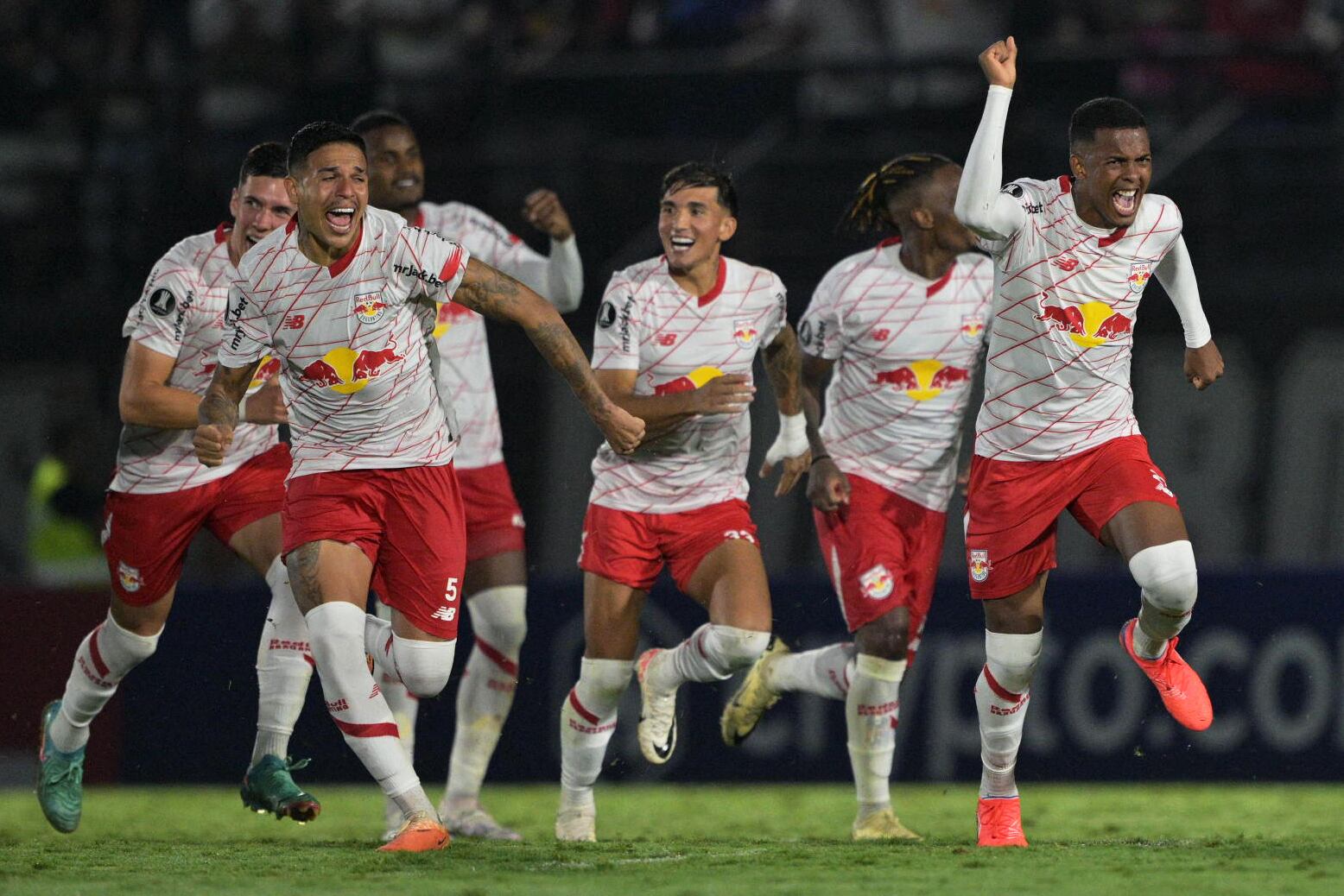 RB Bragantino Vs. Águilas Doradas. Foto: NELSON ALMEIDA/AFP/Getty Images