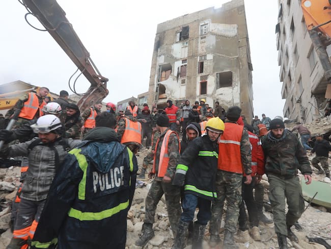 Imágenes terremoto en Turquía y Siria. Foto de LOUAI BESHARA/AFP vía Getty Images.