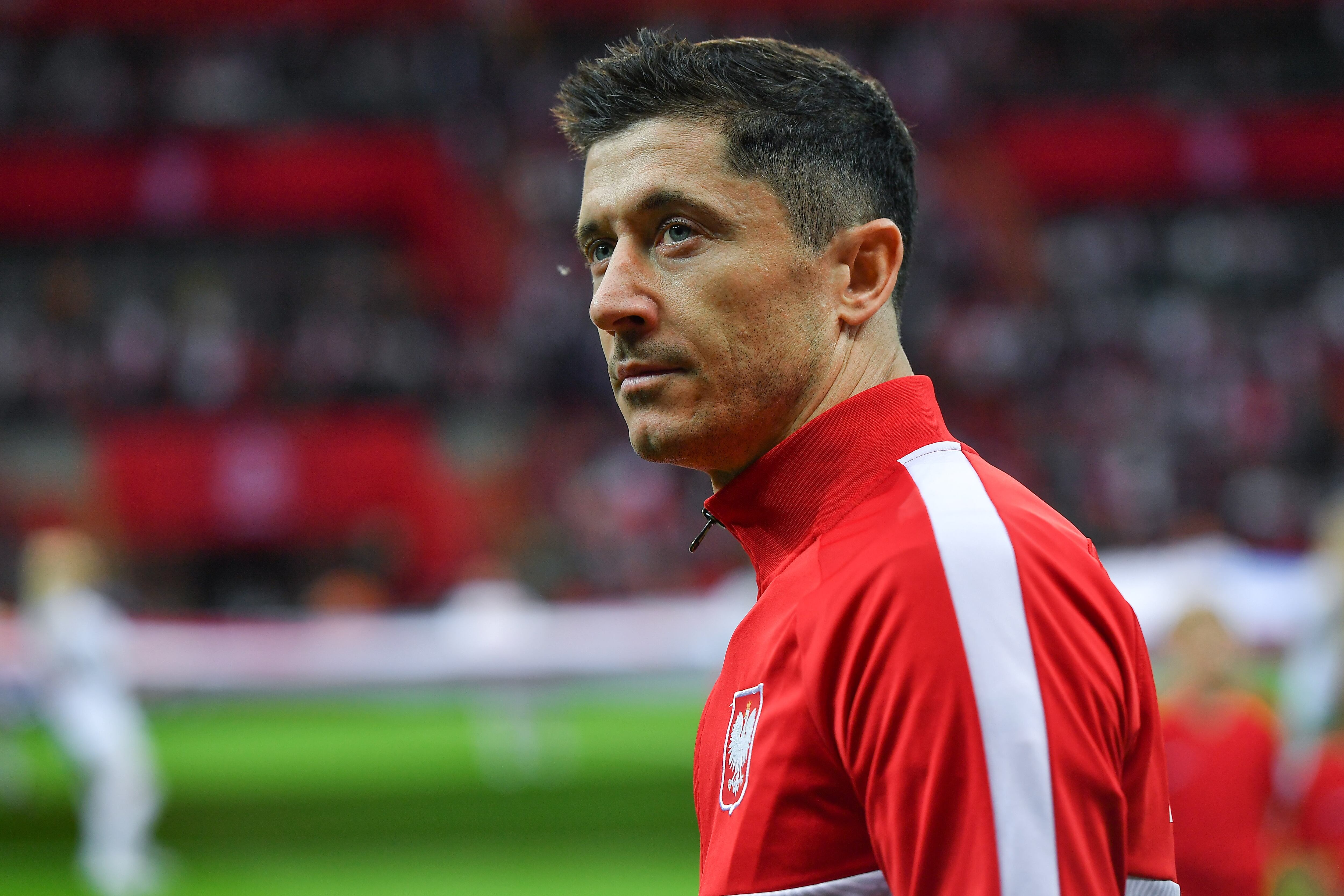 El futbolista Robert Lewandowski durante un encuentro en la UEFA Nations League, en Warsaw, Polonia. (Photo by PressFocus/MB Media/Getty Images)