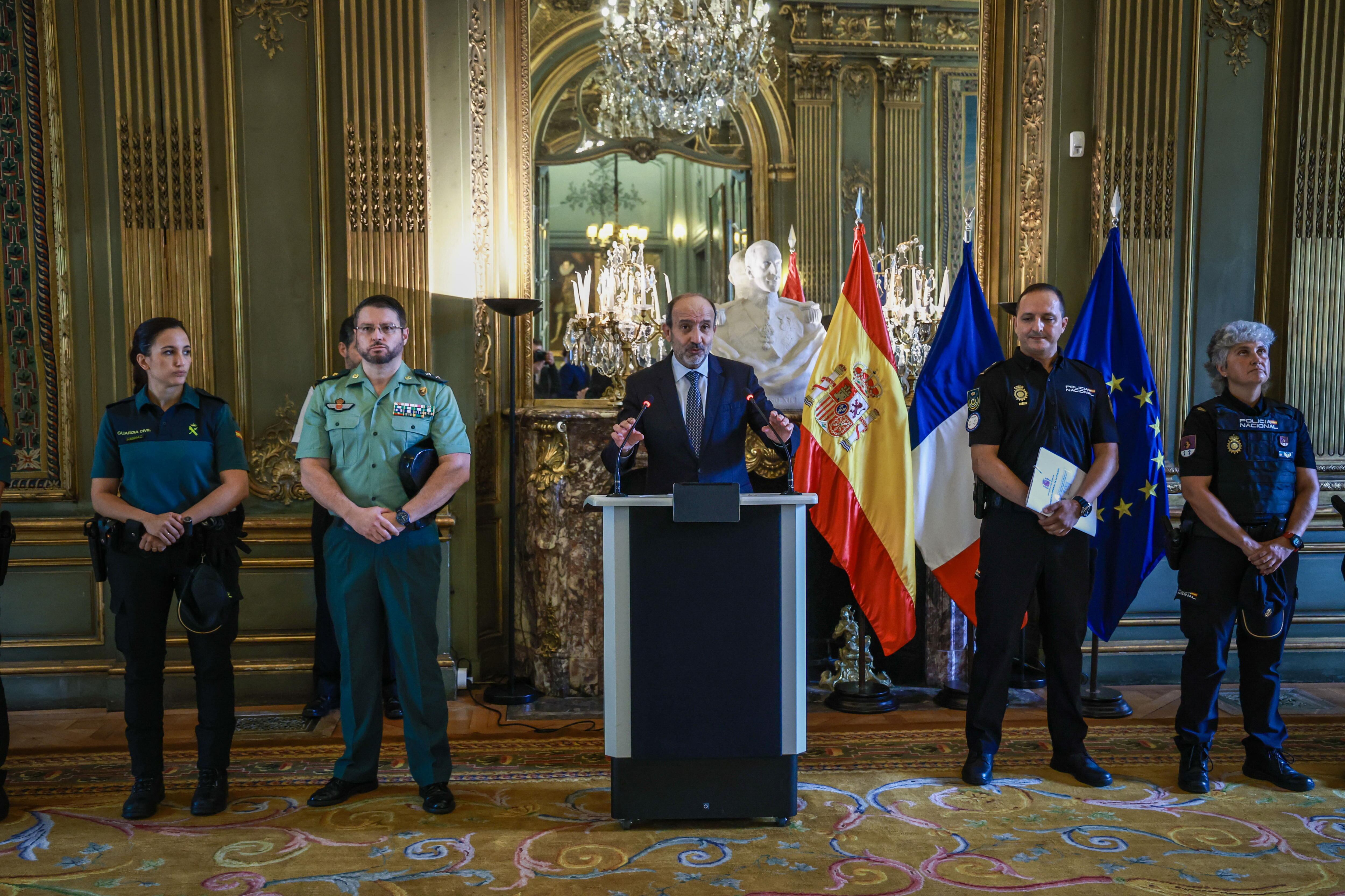 España enviará a París 2024 desde perros detectores de explosivos hasta fuerzas antidrones. Foto: EFE/EPA/CHRISTOPHE PETIT TESSON
