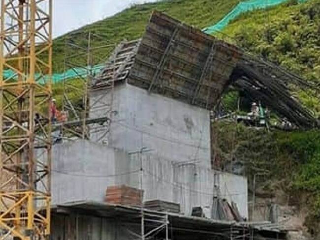 Accidente en proyecto de la ANI deja una persona muerta y varios heridos. Foto: Cortesía Alcaldía de Cisneros