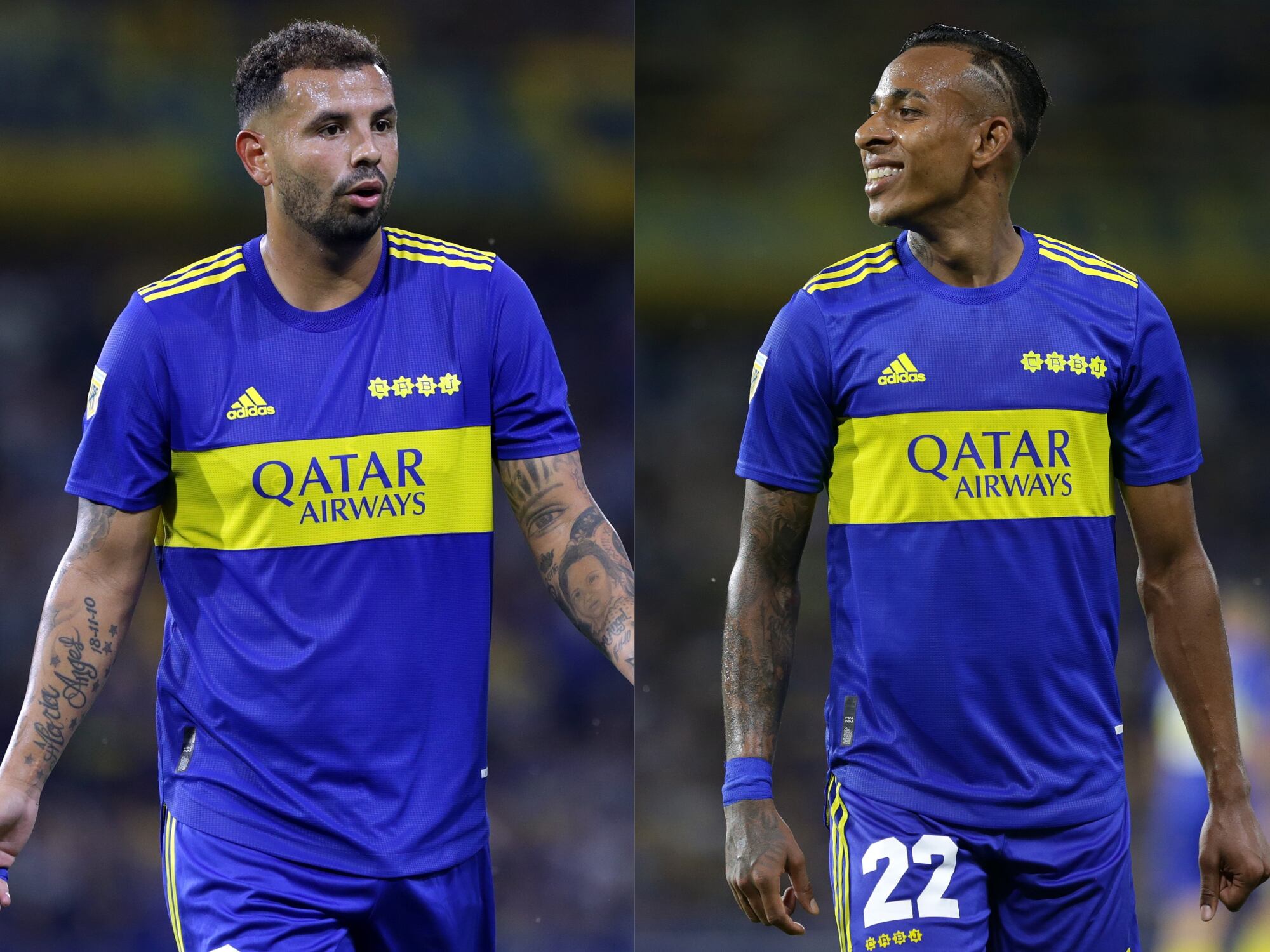 Edwin Cardona y Sebastián Villa con Boca Juniors