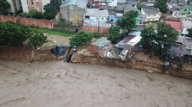 Más de 700 familias damnificadas ha dejado las lluvias en Cúcuta. Foto: Cortesía