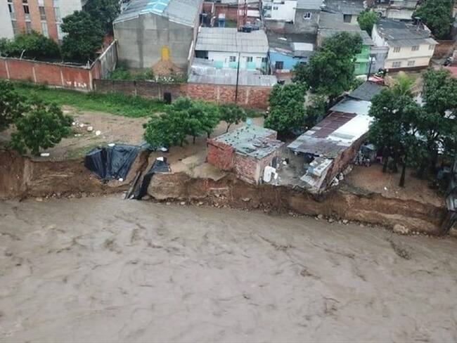 Más de 700 familias damnificadas ha dejado las lluvias en Cúcuta. Foto: Cortesía