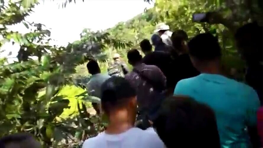 Operativo causa discusiones entre autoridades y cultivadores de coca en Norte de Santander. Foto: Cortesía