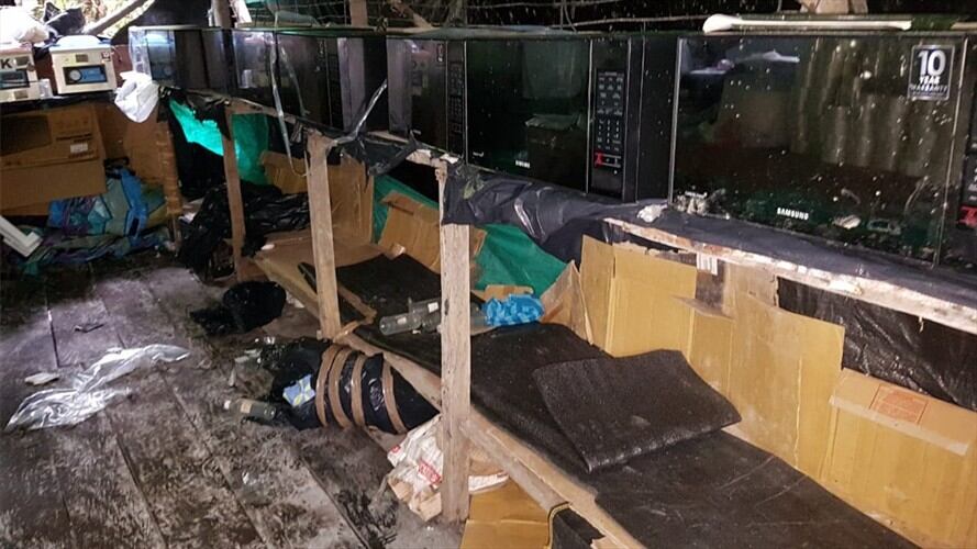 Policía de Antinarcóticos destruyó  laboratorio de cocaína en Cumbitara Nariño . Foto: Colprensa