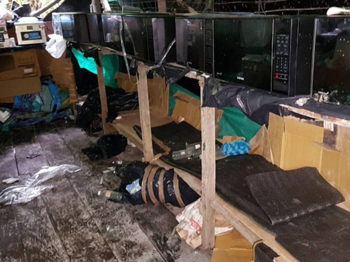 Policía de Antinarcóticos destruyó laboratorio de cocaína en Cumbitara Nariño