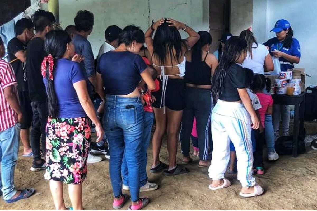 Se tomaron medidas para garantizar la asistencia humanitaria de las más de mil personas que se vieron obligadas a dejar sus hogares. Crédito: Fundación Tierra y Paz.