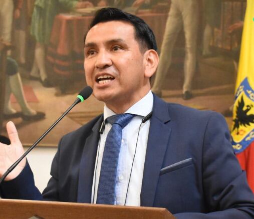 Wilson Flórez Vanegas. Foto: Twitter Concejo de Bogotá.