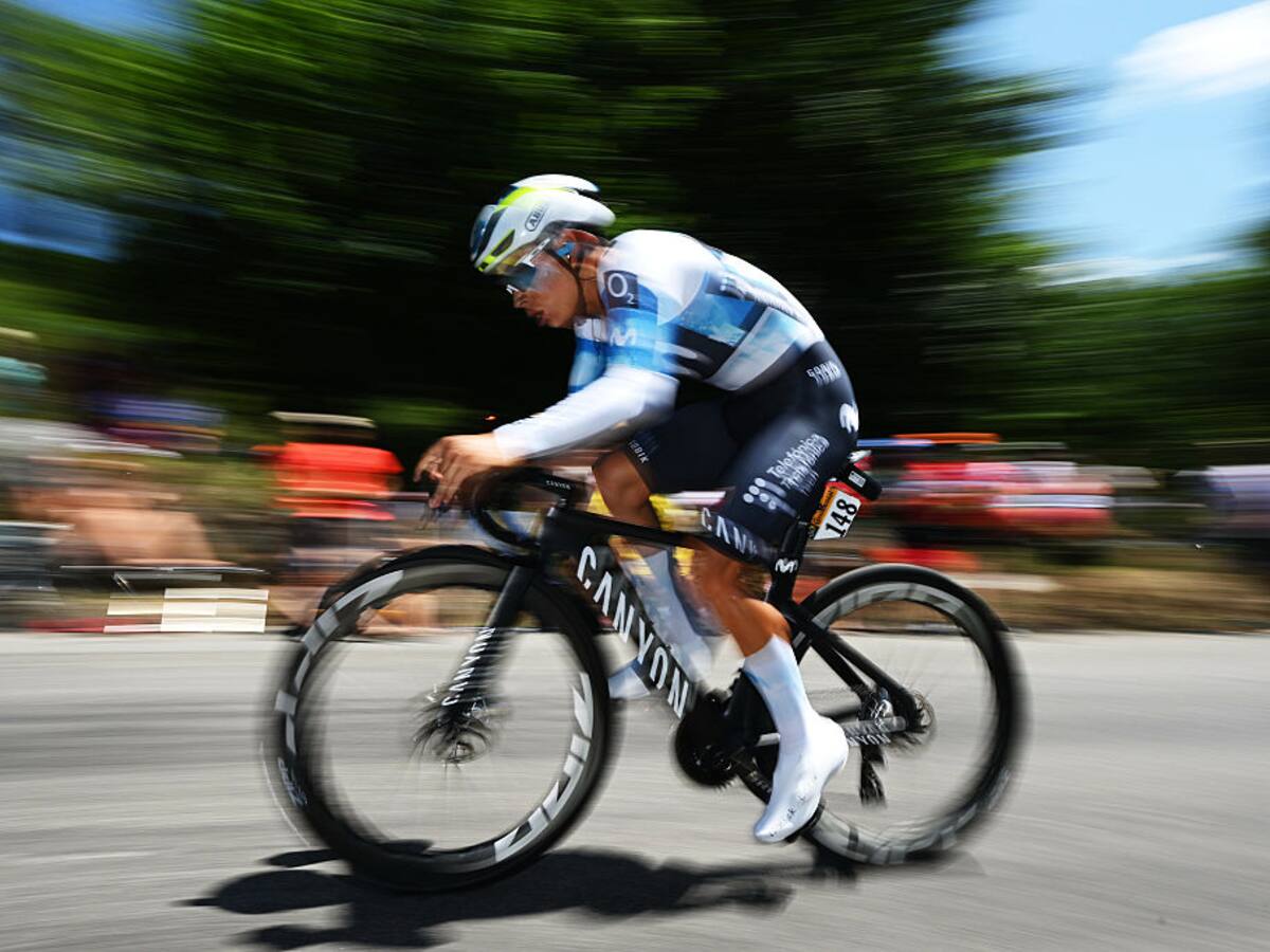 Einer Rubio, del Movistar Team, llegó quinto en la etapa reina del Tour de Francia