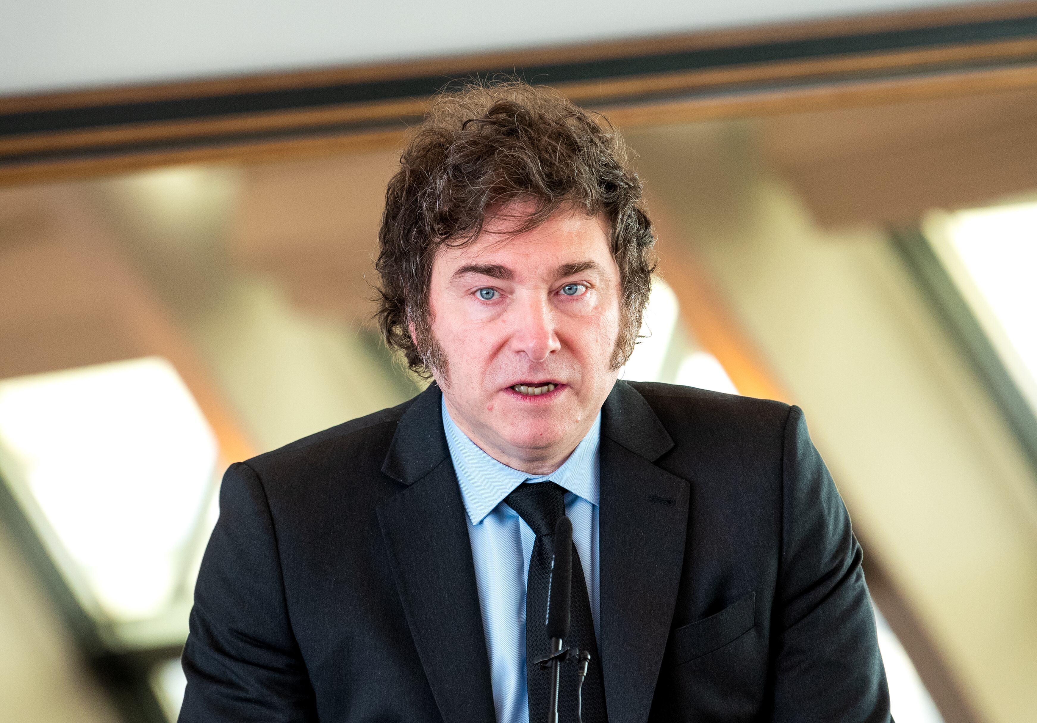 Javier Milei . FOTO: Daniel Bockwoldt/picture alliance vía Getty Images