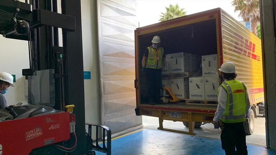 Colombia recibió nuevo lote de 538.200 vacunas de Pfizer. Foto: Colprensa