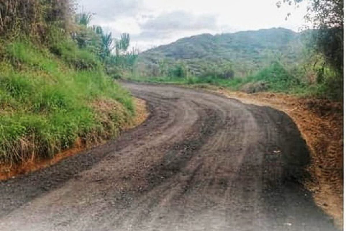Con las mejoras en la vía se espera la circulación más rápida de los vehículos de transporte público con el peso autorizado. Crédito: Gobernación del Cauca. 