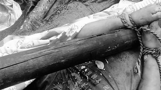 Los cuerpos fueron trasladados a medicina legal para su identificación. Crédito: Cortesía.