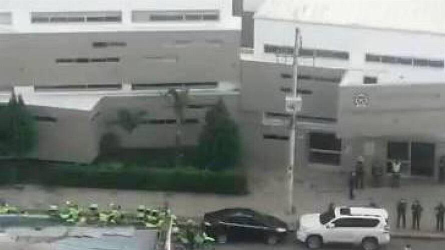 Amotinamiento estación . Foto: Suministrado