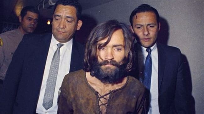 El asesino Charles Manson, en los años 70. Imagen tomada de BBC Mundo.