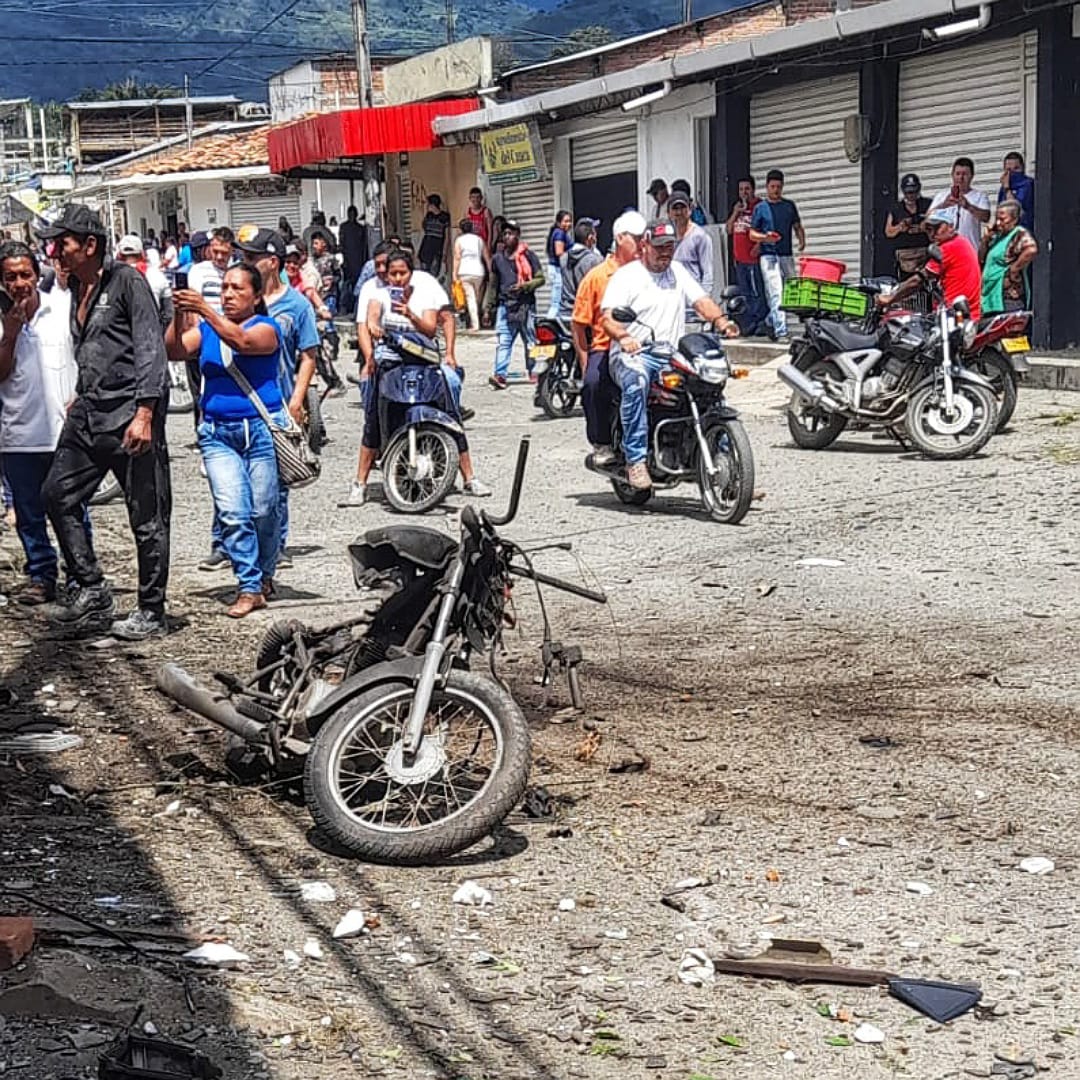 Se altera el orden público en Corinto, Cauca, por ataque de las disidencias. Crédito Cortesía.