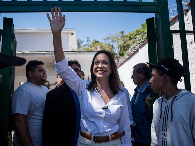 La líder opositora venezolana María Corina Machado. Foto: EFE/ MIGUEL GUTIERREZ