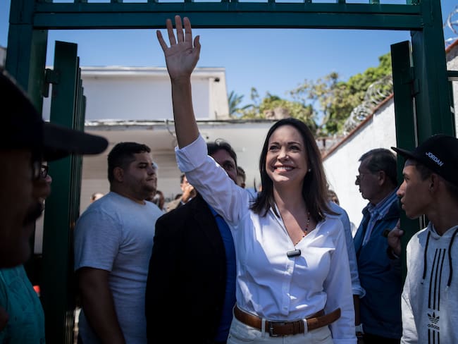 La líder opositora venezolana María Corina Machado. Foto: EFE/ MIGUEL GUTIERREZ