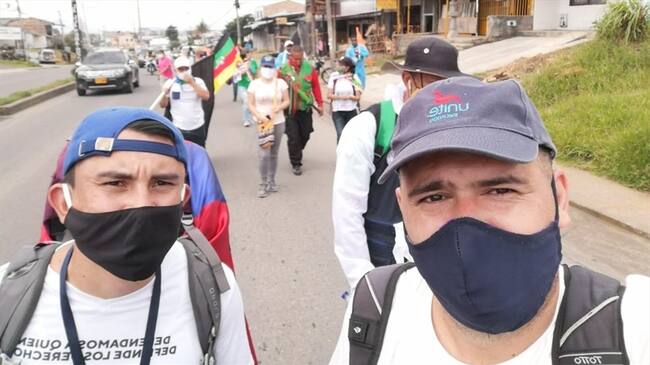 Los participantes esperan llegar en los próximos 15 y 20 días a la capital de la República . Foto: Cortesía Deivin Hurtado