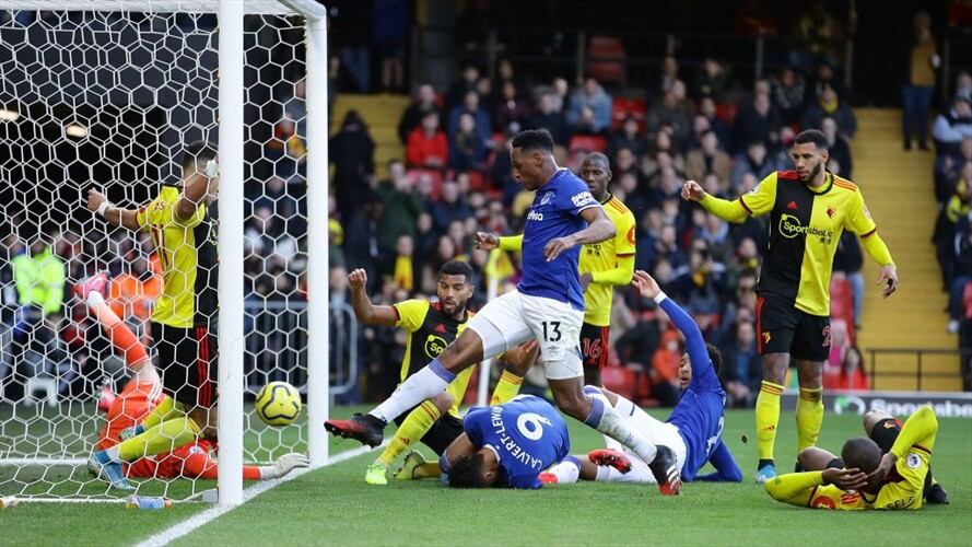 El central colombiano ha sido titular en el Everton en 21 de los 25 partidos jugados esta temporada.. Foto: Getty Images