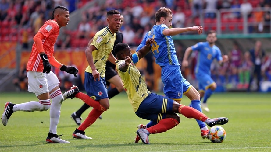 Un error del portero de la Selección de Colombia ayudó para que Ucrania abriera el marcador. Foto: Getty Images