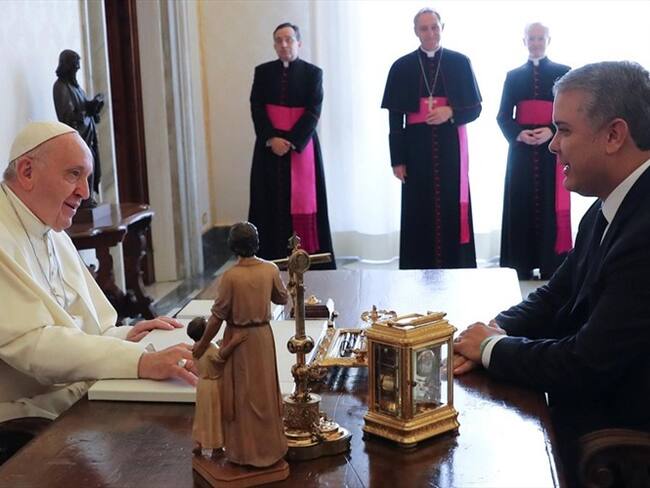 El papa Francisco invita a Iván Duque a unir a los colombianos y superar las divisiones