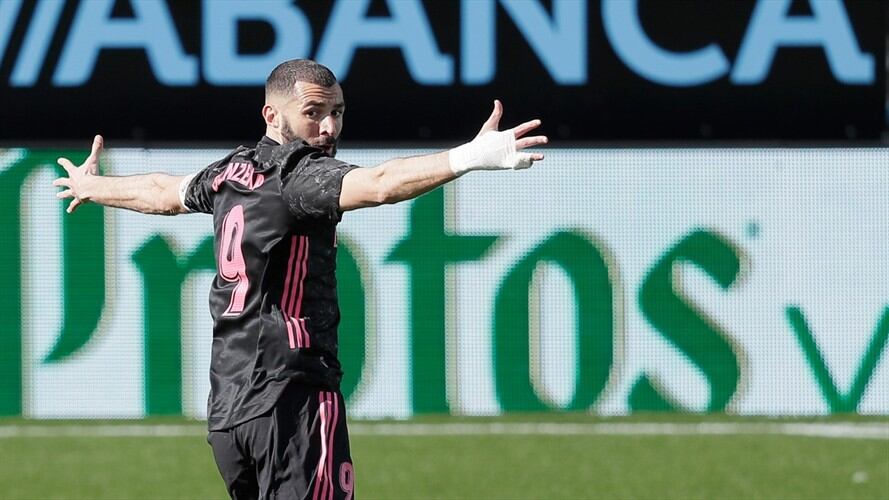 Karim Benzema le dio la victoria al Real Madrid ante el Celta de Vigo. Foto: David S. Bustamante/Soccrates/Getty Images