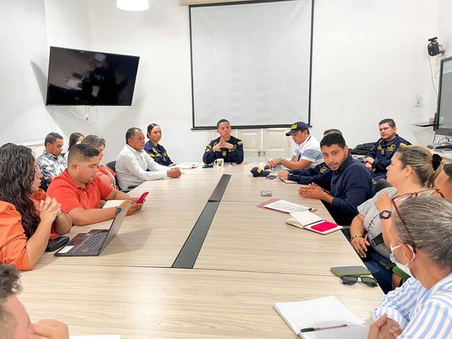 Reunión de autoridades del distrito/ Alcaldía de Santa Marta 