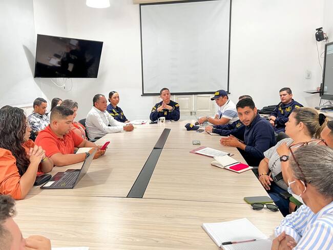 Reunión de autoridades del distrito/ Alcaldía de Santa Marta
