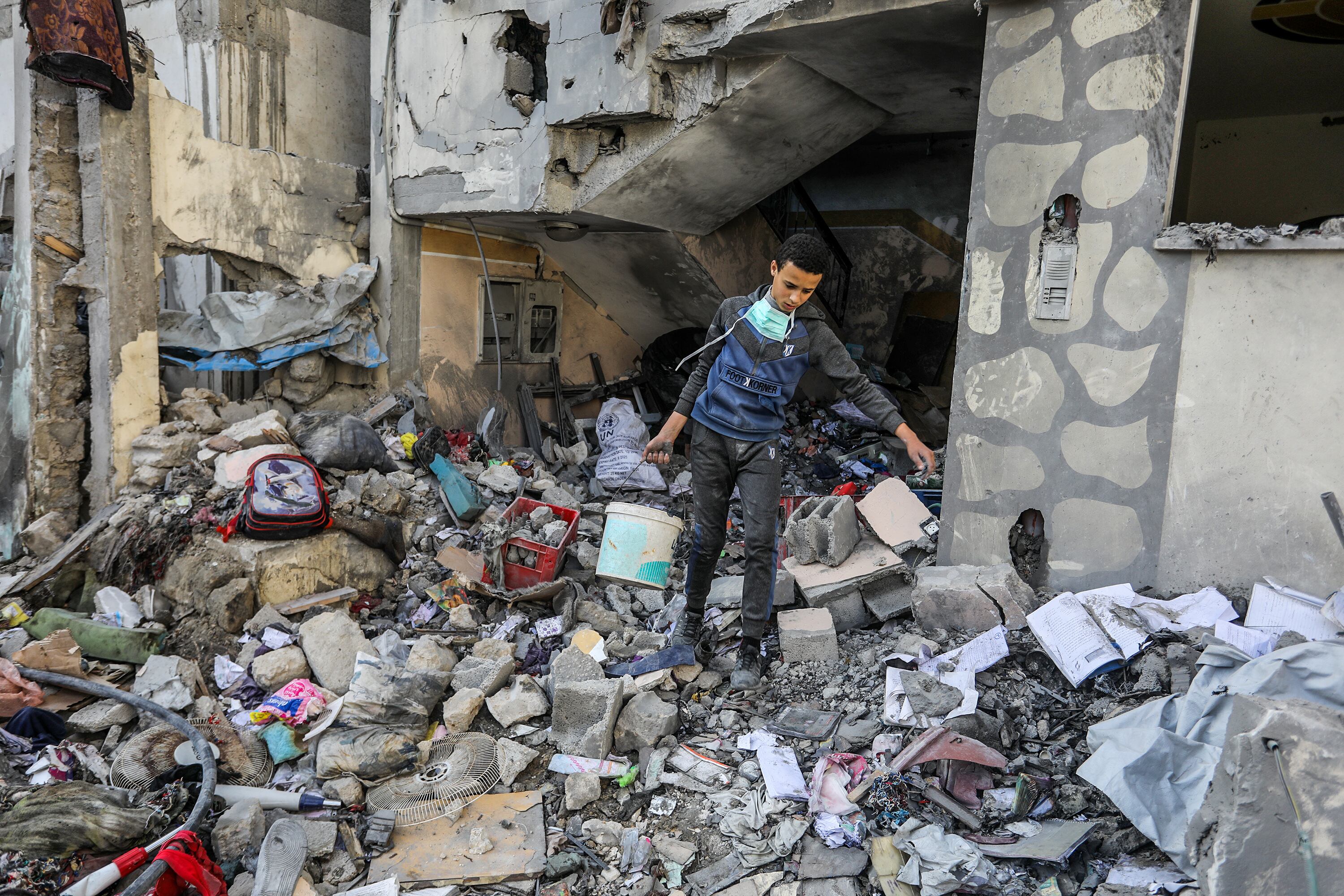 Ataque israelí. FOTO: Abed Rahim Khatib/Anadolu via Getty Images.