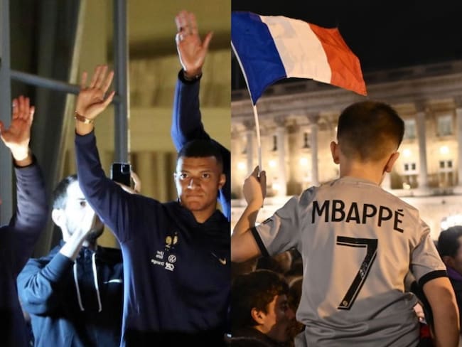 Recibimiento a la Selección de Francia en París tras perder la final contra Argentina en el Mundial de Qatar 2022. Foto: Getty Images.