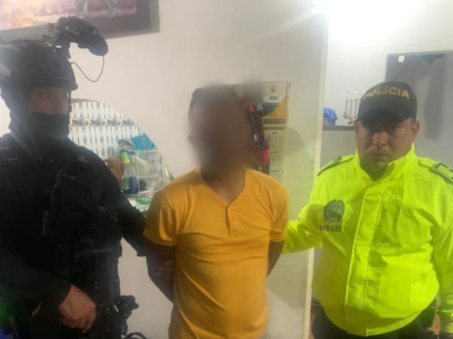 Captura de alias 'Lanza'. Foto: Policía Nacional