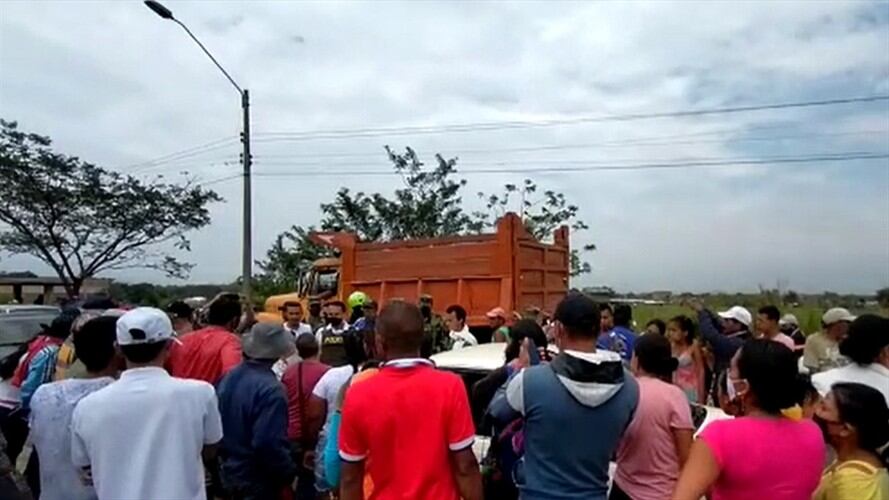 Al lugar se desplazaron altos mandos del Ejército y la Policía Nacional . Foto: Cortesía