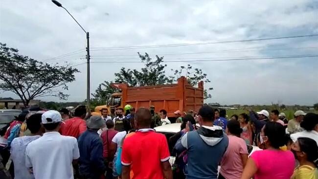 Al lugar se desplazaron altos mandos del Ejército y la Policía Nacional . Foto: Cortesía