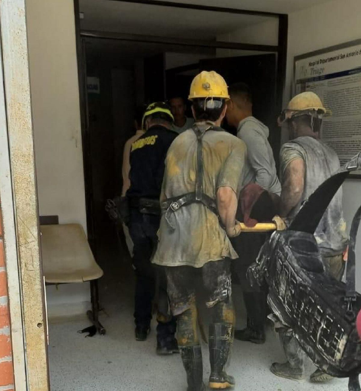 Nuevo accidente minero en Marmato, Caldas. Crédito: Bomberos Marmato, Caldas.