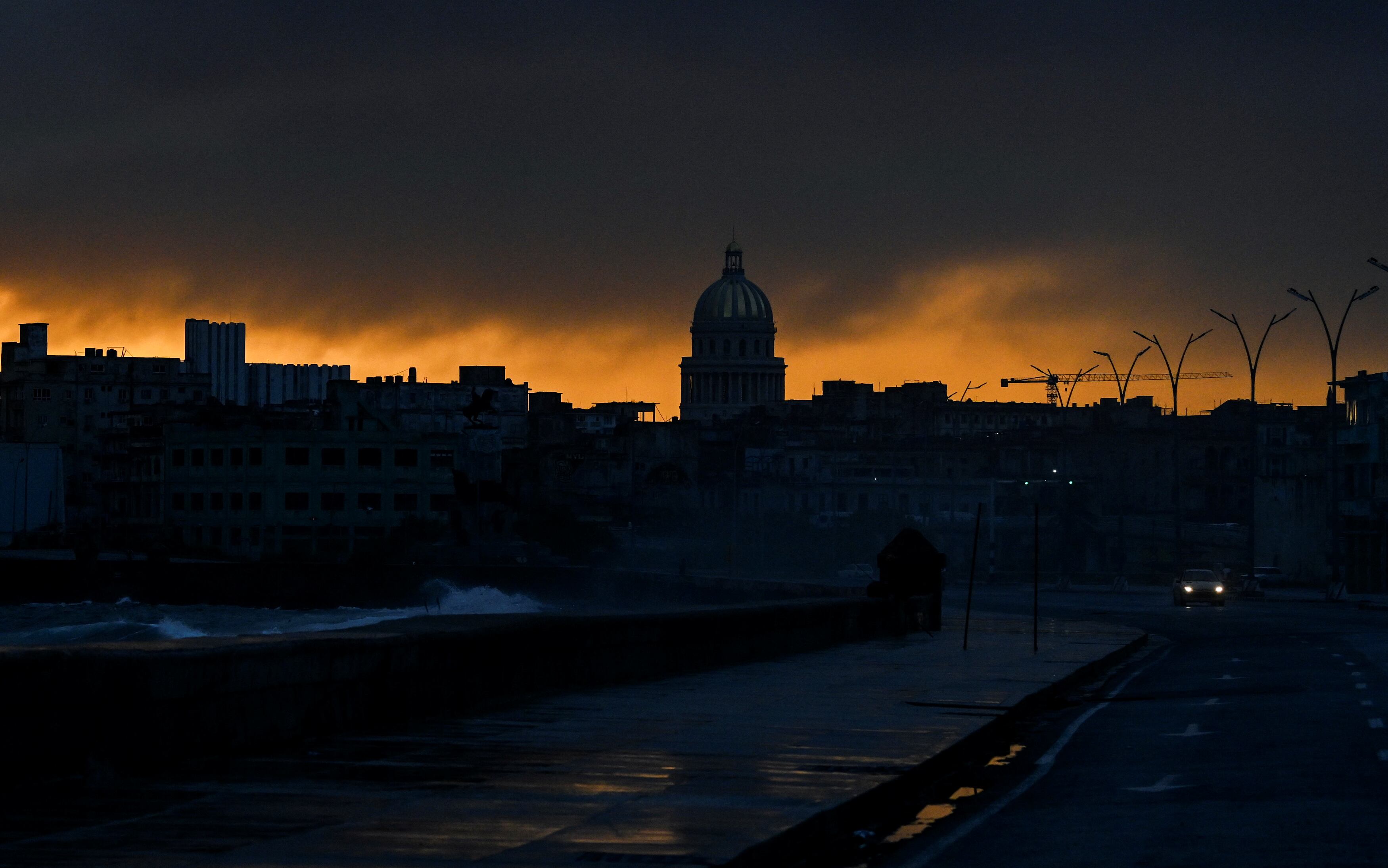 Apagones en La Habana, Cuba. FOTO: YAMIL LAGE/AFP /Getty Images