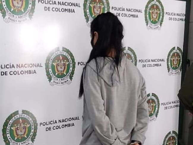 Mujer ácido . Foto: Policía Bucaramanga.